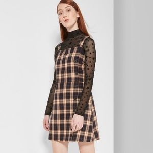Wild Fable - Yellow Plaid Mini Dress